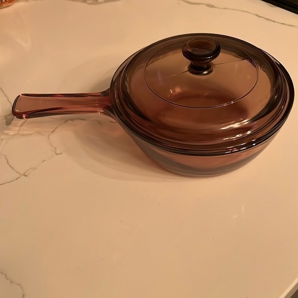 Pyrex Visions Corningware .5L Saucepan with Lid Made in France - Picture 1 of 4